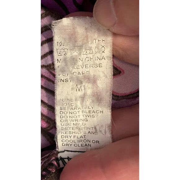 ACE Fashion Maxi Dress Womens Size Medium Vibrant Peacock Silky Stretch Resort - Picture 7 of 9